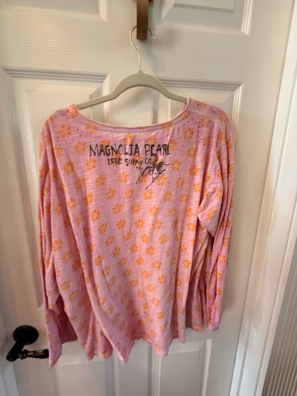 Magnolia Pearl Pink Floral Long-Sleeve Tee - Picture 2 of 2